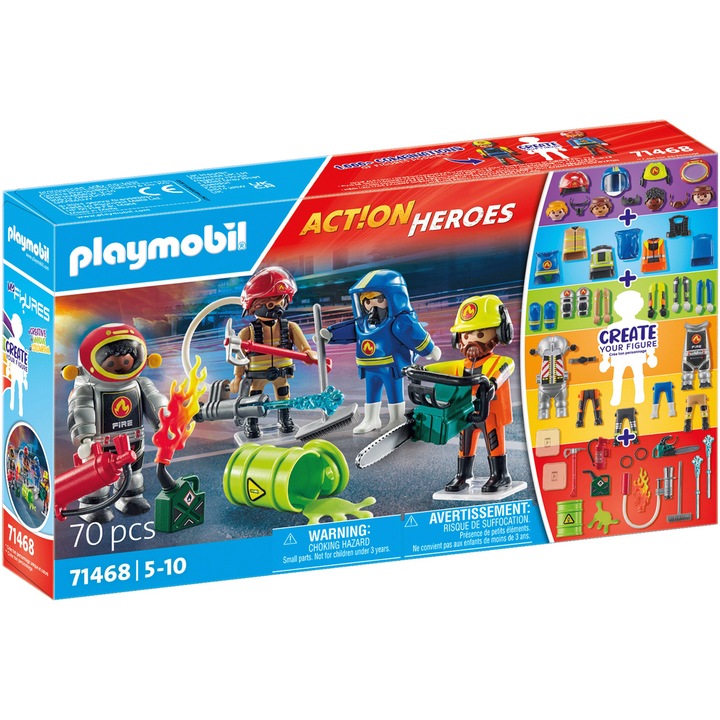 Playmobil Act!on Heroes My Figures: Tűzoltók