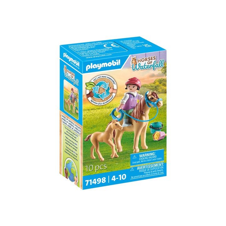 Playmobil Horses of Waterfall - Copil cu ponei si manz