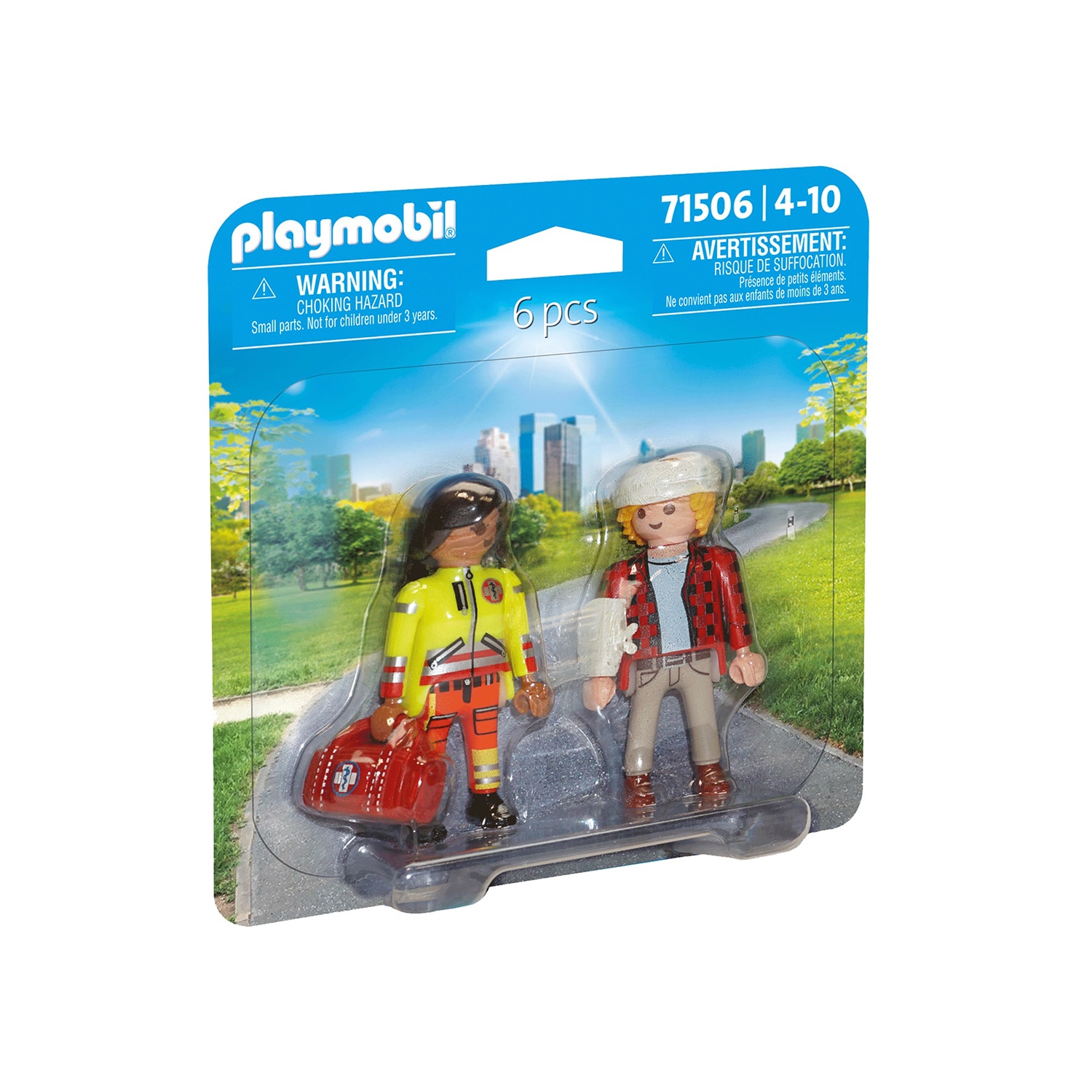 Set 2 figurine Playmobil - Paramedic cu pacient
