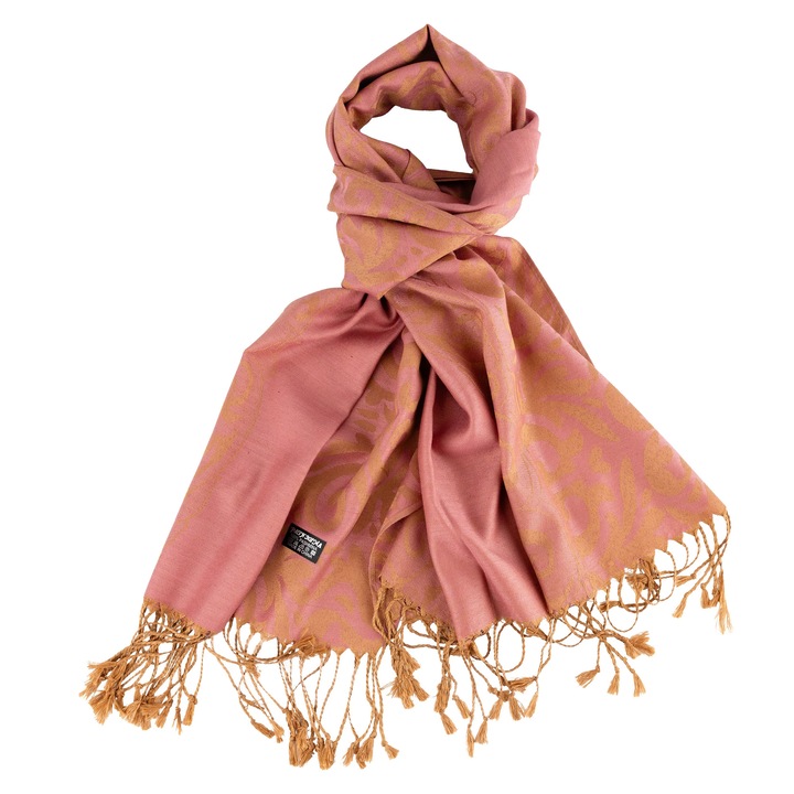 Esarfa roz Garden, 60 x 200 cm