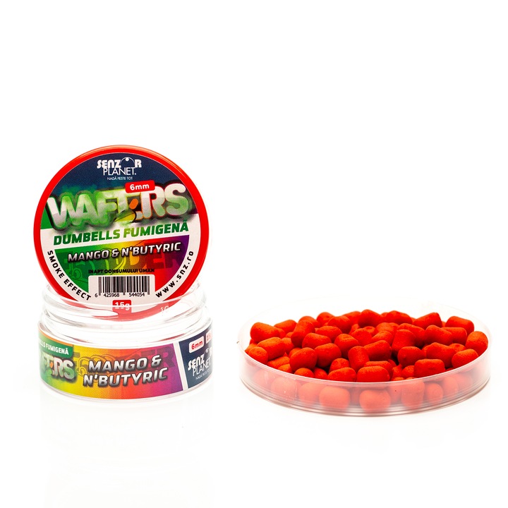Wafters, DUMBELLS FUMIGENA, Senzor Planet, Mango & N'butyric, 6mm, 15g
