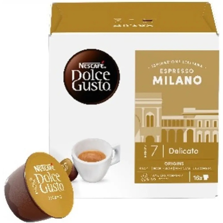 Capsule de cafea, NESCAFE Dolce Gusto, Espresso Milano, 16 bauturi