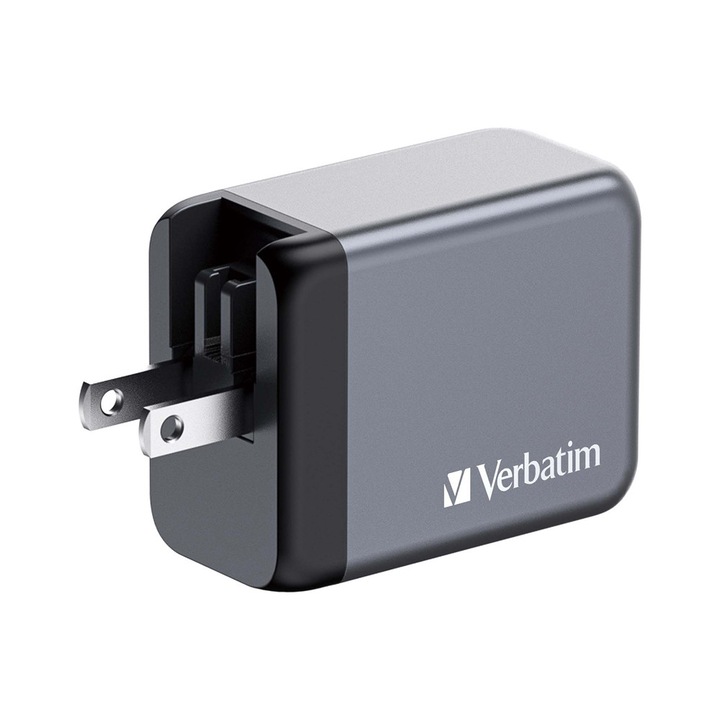 Incarcator Verbatim GNC65 EU/UK/US, 65W, Gri