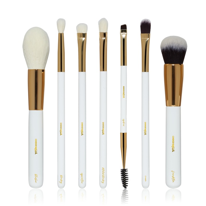 Set 7 pensule pentru machiaj, varianta Essential, Choco Mua