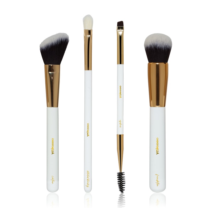 Set 4 pensule pentru machiaj, varianta Must, Choco Mua