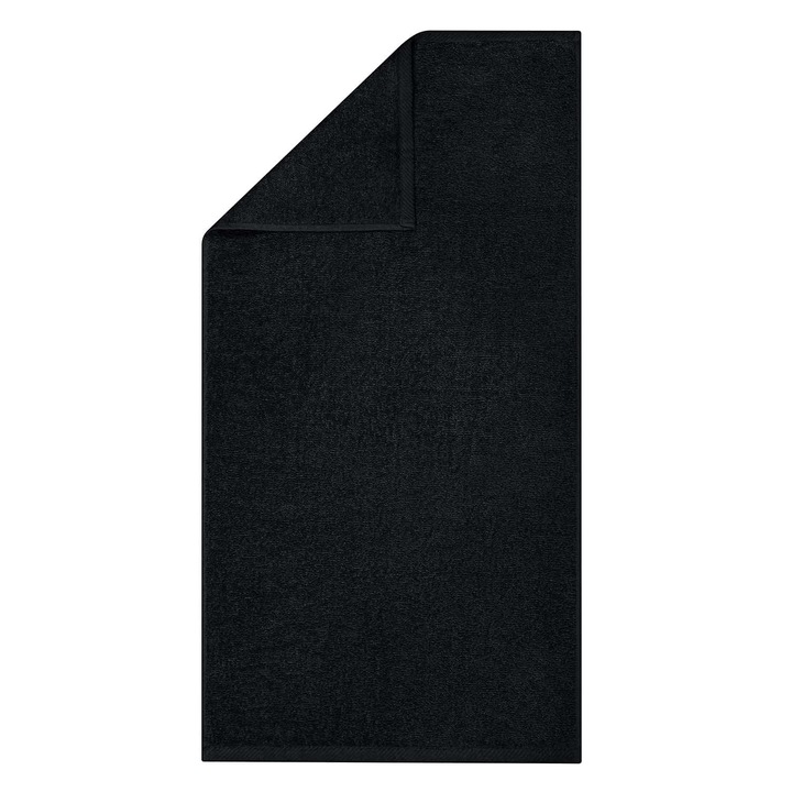 Хавлиена кърпа Spod Igly i Nitki Bari, памук, 500g/m2, черна, 100x150cm