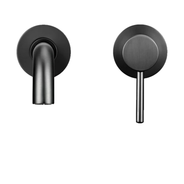 Baterie baie, alama, design rotund, negru, 260mm