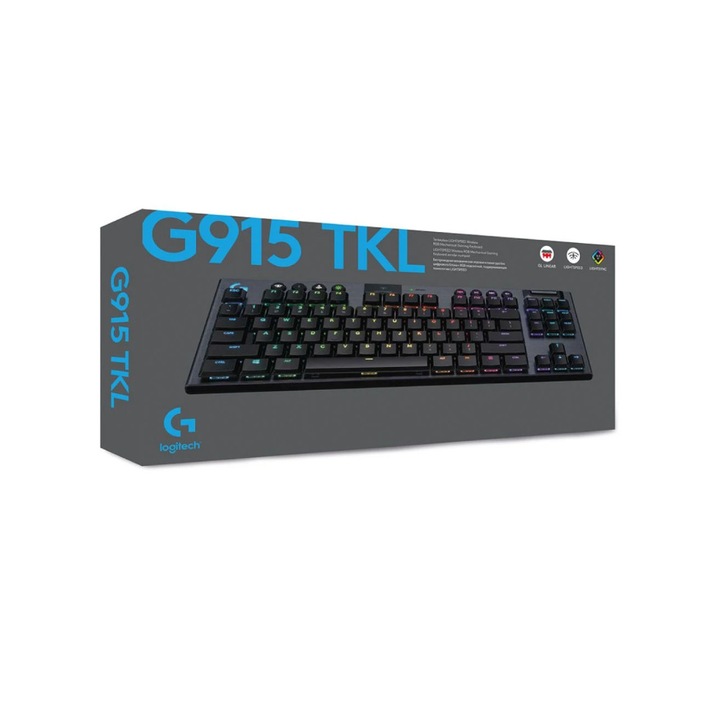 Billentyűzet Logitech G915 Tkl Tenkeyless Linear Nordic Wireless