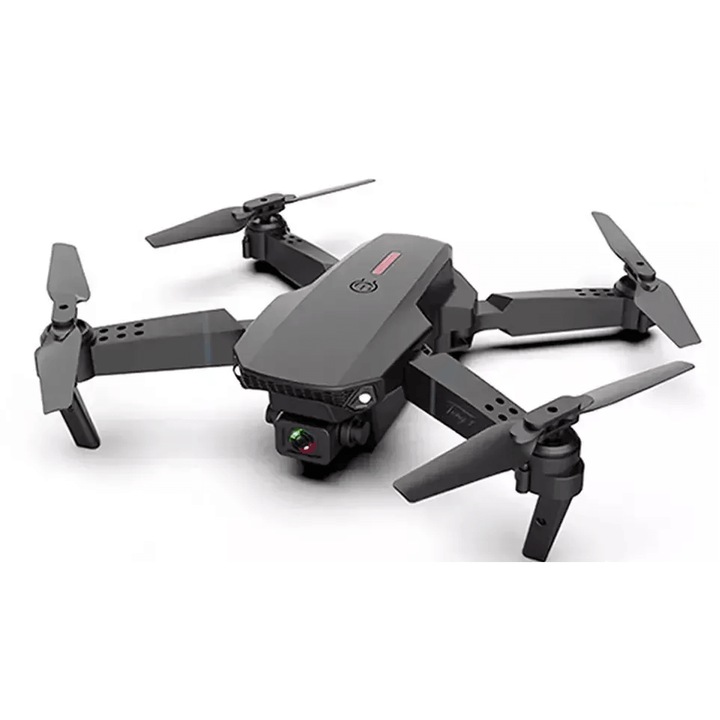 E88 Pro Drón 4K kamerával, LED-világítással, APP vezérléssel, távirányítóval, összecsukható, professzionális kiegészítőkkel