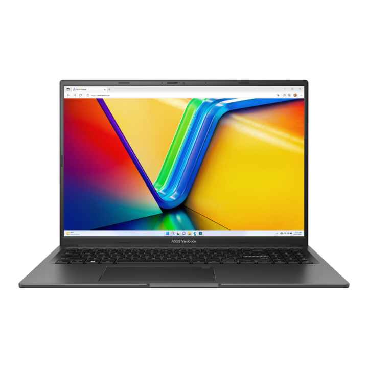 Лаптоп Asus VivoBook 16X K3605VU-MX077, 16" OLED, 120Hz, Intel Core i7-13700H, 16GB, 1TB SSD, NVIDIA GeForce RTX 4050 6GB, EFI Shell, унгарска клавиатура, черен