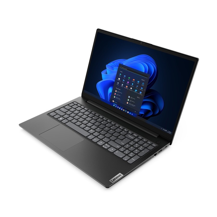 Lenovo V15 G4 IAH laptop, 15,6" FullHD, Intel® Core™ i5-12500H, 8GB, 256GB SSD, Intel® Iris® Xe Graphics, FreeDOS, magyar billentyűzet, fekete