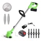 Motocoasa Electrica Teno®, acumulator 48V, baston telescopic, 3 tipuri de lame pentru taiere, 18000 RPM, autonomie de 2 ore, accesorii incluse, verde