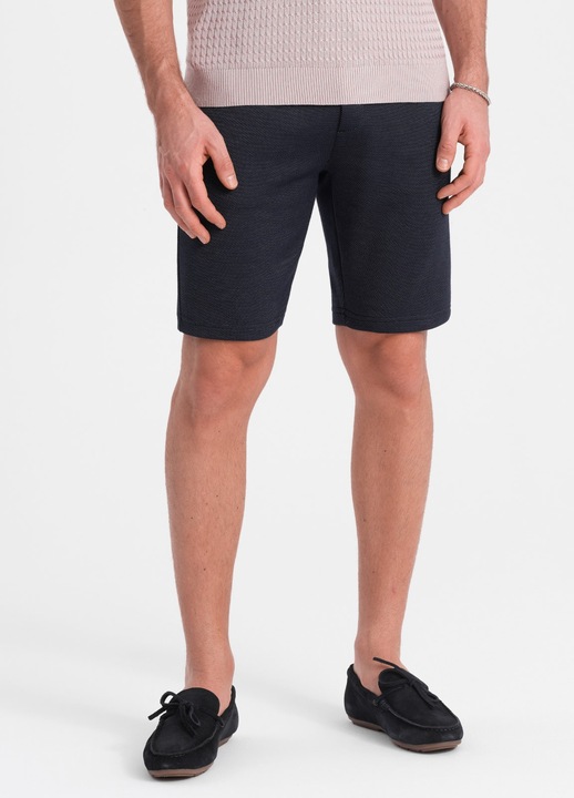 Pantaloni scurti chino OMBRE OM-SRCS-0128, Pentru barbati, Albastru inchis