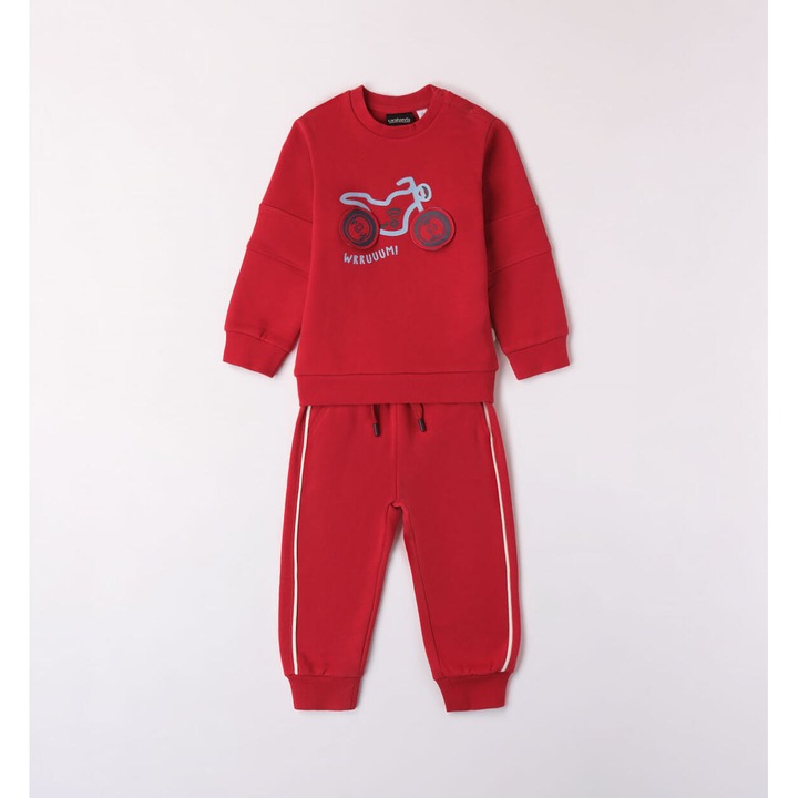 Komplett blúz és nadrág, Sarabanda, 0.7004, Piros, 92-98 cm