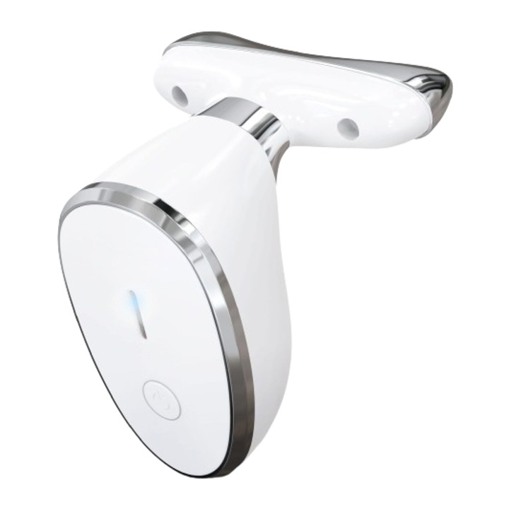 Dispozitiv Profesional Pentru Masaj Facial Z ZYNERA™, Combate Ridurile Si Efectul De Imbatranire a Tenului, Functie De Masaj EMS, Tonifiaza Tesutul Muscular, Reincarcabil Prin USB-C, Portabil, Culoare Alb, Design Modern, Calitate Premium