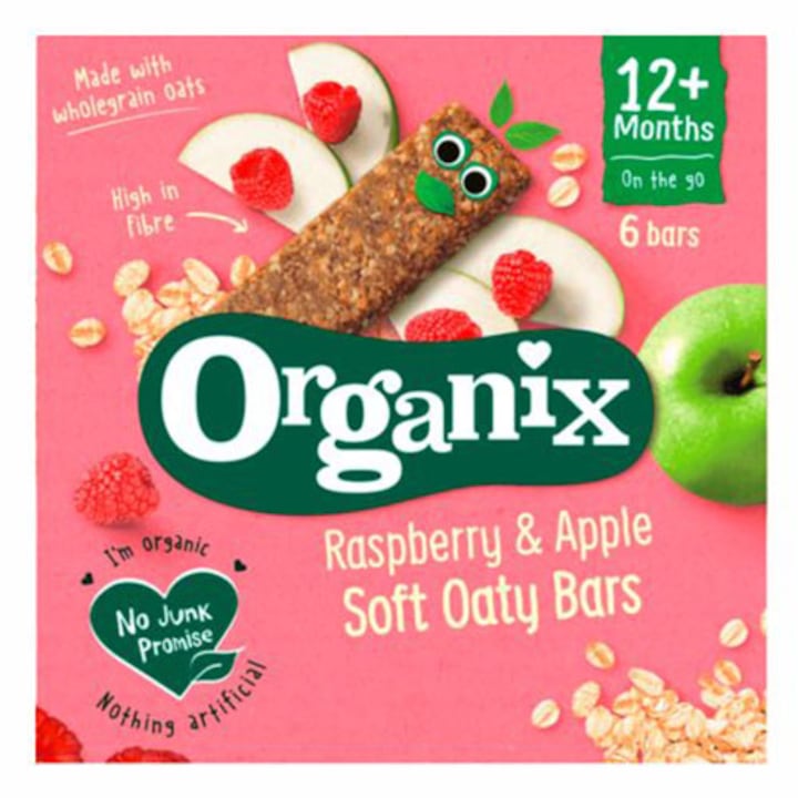 Batoane Bio Organix din ovaz integral cu mere si zmeura 6X23G, de la 12 luni