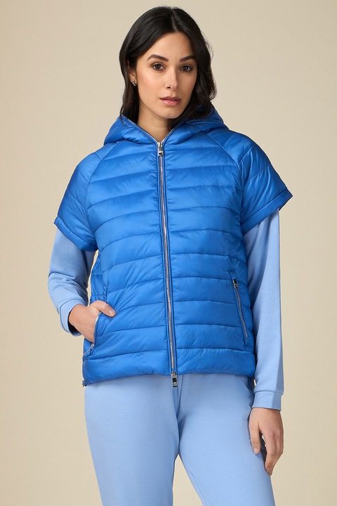 Oltre, Geaca matlasata cu maneci scurte, Albastru royal, XL