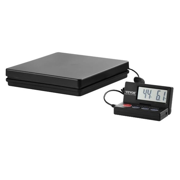 Digitális postai mérleg, műanyag, 110 lbs, fekete