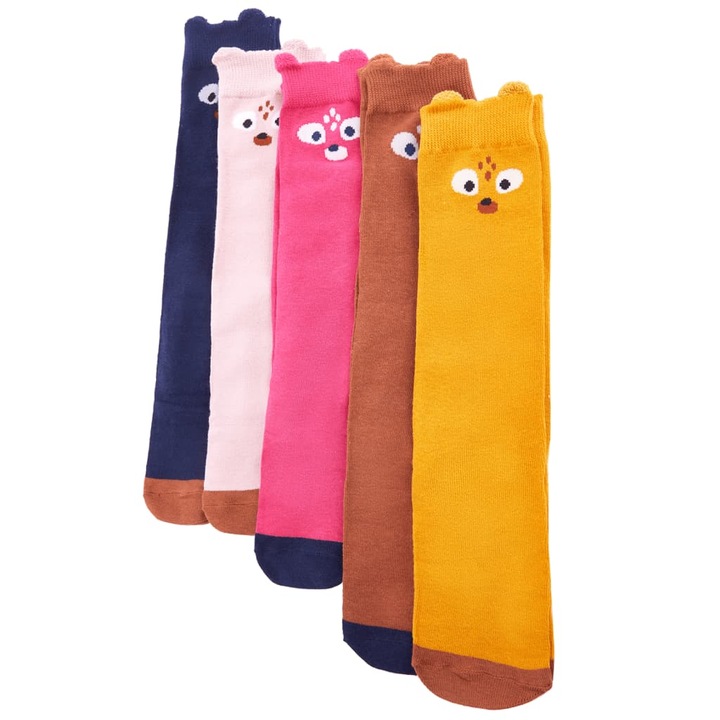 Детски чорапи 5 чифта vidaXL, EU 26-29, 0.09 kg