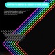 Подложка за мишка Gaming, KINSI, 300x800x4 мм, противоплъзгаща, RGB светлини, гумирана основа