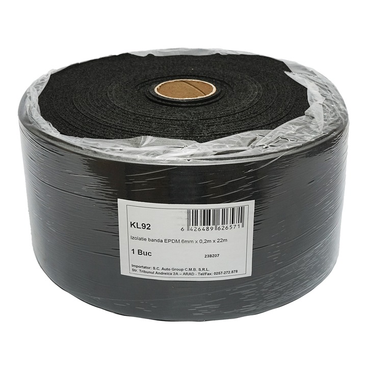 Rola 22m banda etansare EPDM 200x6mm pentru panouri solare
