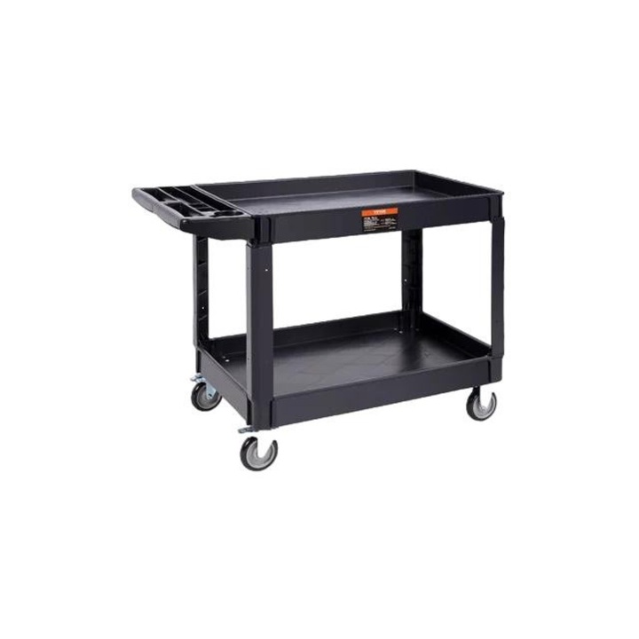 Carucior mobil pentru service, Roti pivotante, 360A°, Negru