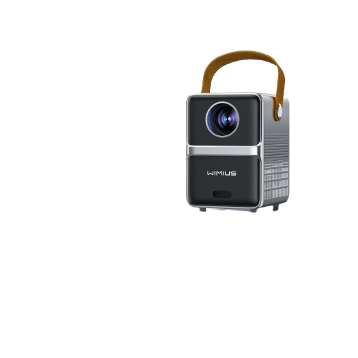 Преносим проектор WiMiUS P61, Full HD 1080P, 8000 лумена, WiFi 5G, Bluetooth, автоматичен фокус, 100 инча, черен, 10x14x15cm