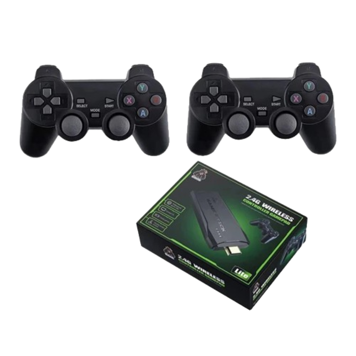 Retro játékkonzol, 4K HD, vezeték nélküli kontrollerek, 32G, teljes készlet, többszínű