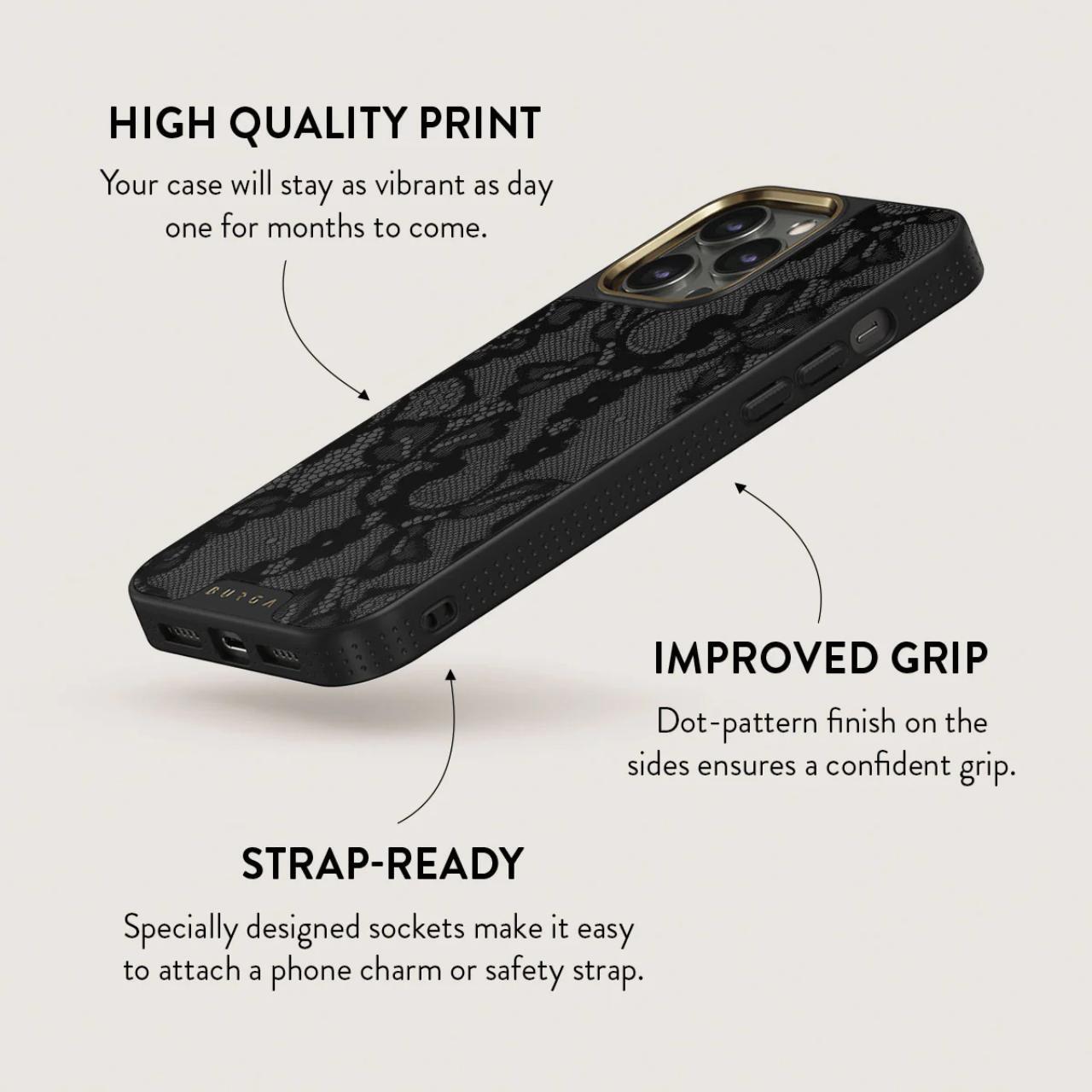 Husa Burga Elite Gold Magnetic compatibila cu iPhone 15 Pro Max