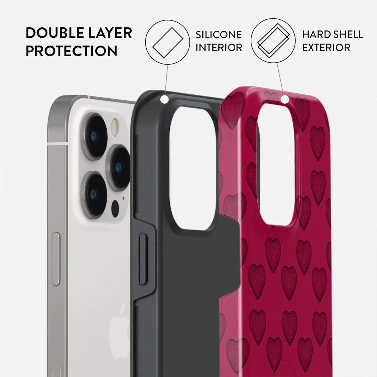 Husa Burga Dual Layer Single Not Sorry compatibila cu iPhone 14 Pro