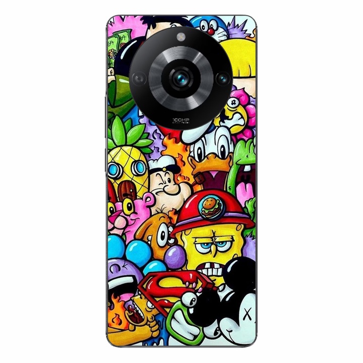 Капак, съвместим с Realme 11 Pro 5G Silicon Gel Tpu Модел Pop Art Cartoons