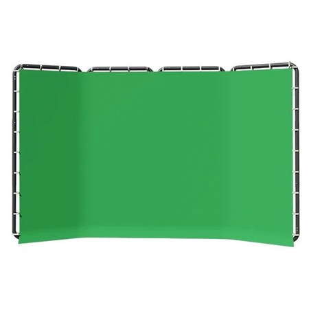 Фон за фотография, Chromakey Green Screen, 240x400cm, стоманена рамка ...