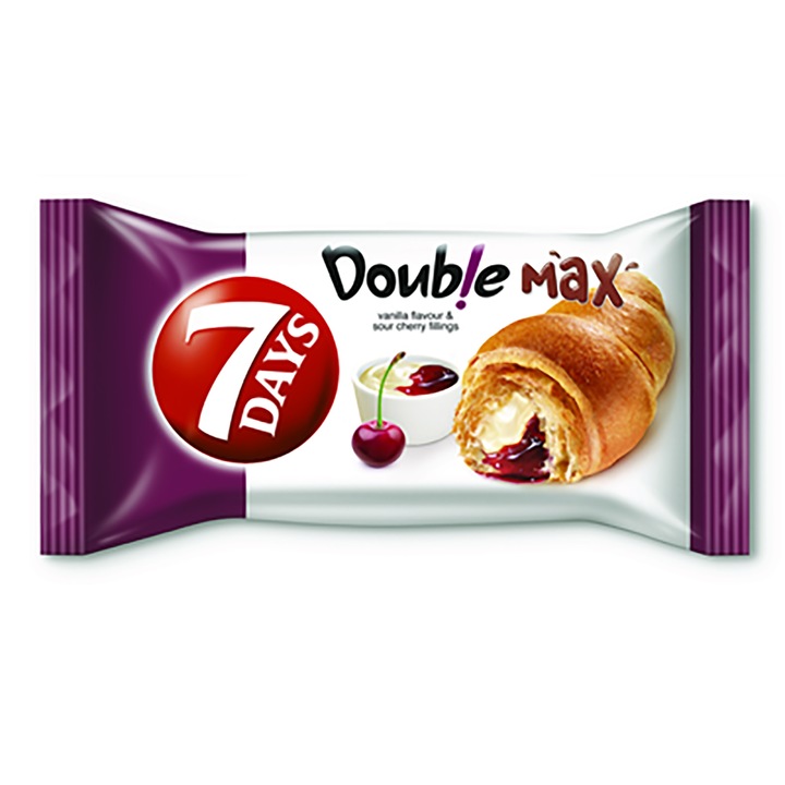7 DAYS Croissant Double Vanilie & Cirese, bax 20 bucx 80 g