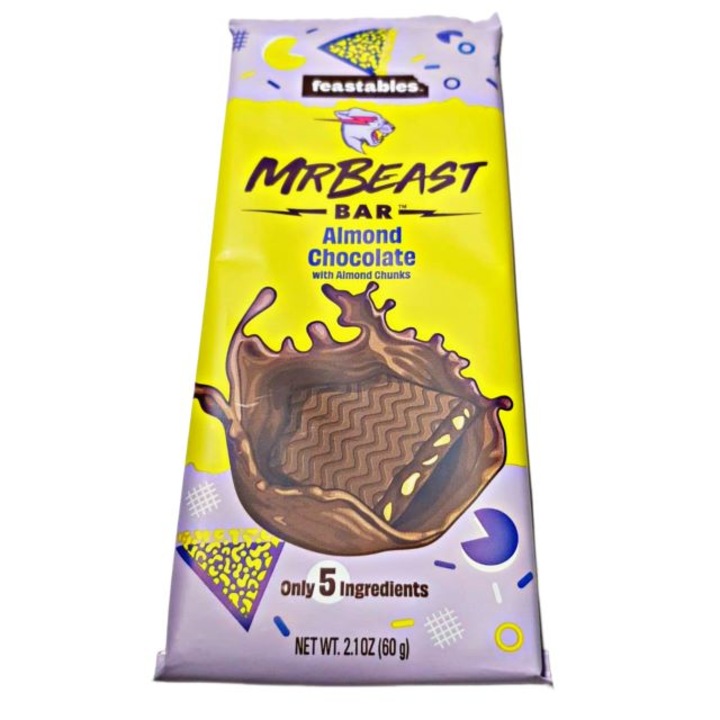 Ciocolata, Mr Beast, Almond Chocolate, 60g