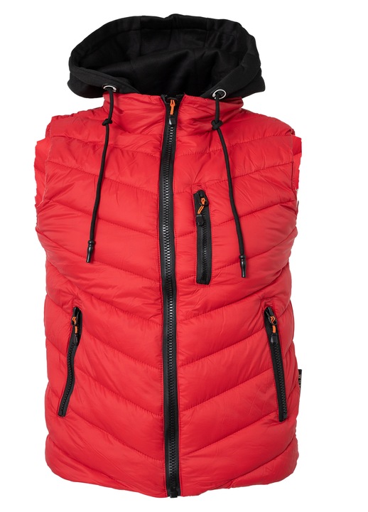 Vesta Barbati Be Good Miracle Impermeabila, cu gluga, rosie - Casual, Sport, S