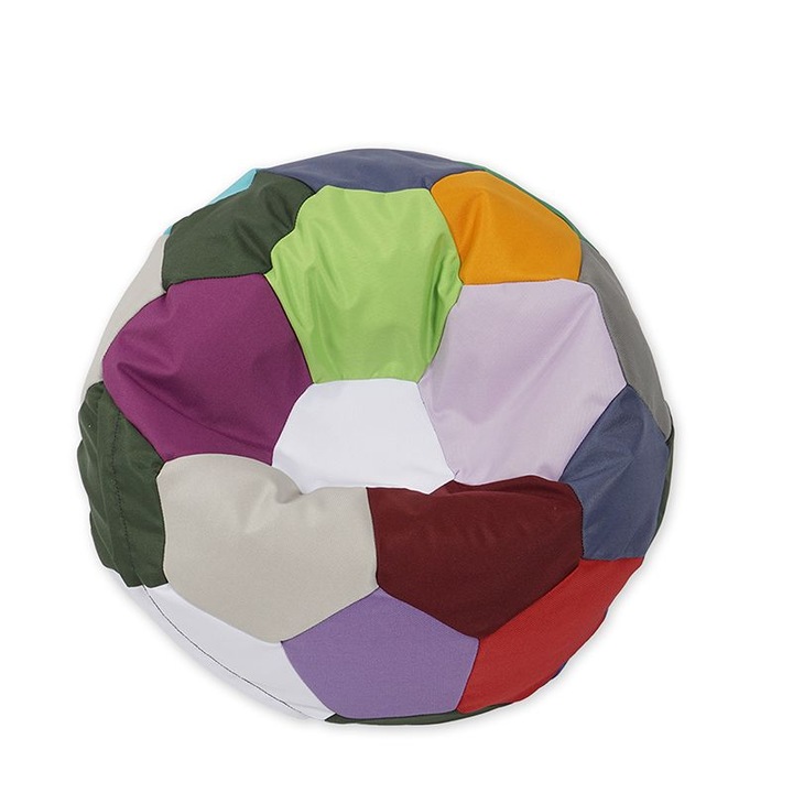 Пуф топка за деца до Pufrelax, 80л. Telstar Baby, Mozaic, За открито, Перящ се калъф, Пълнеж от Полистиролни перли, Многоцветен, 1 брой