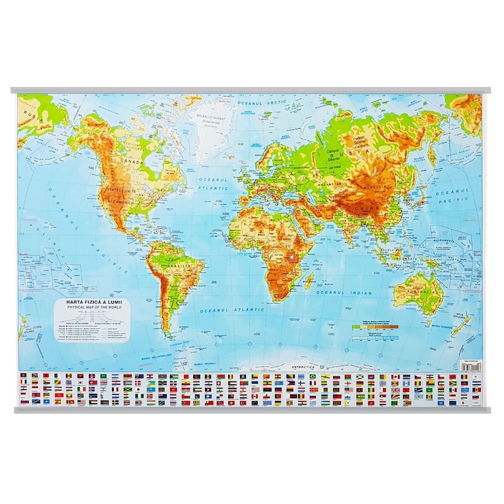 Карта на света 100 х 140 см