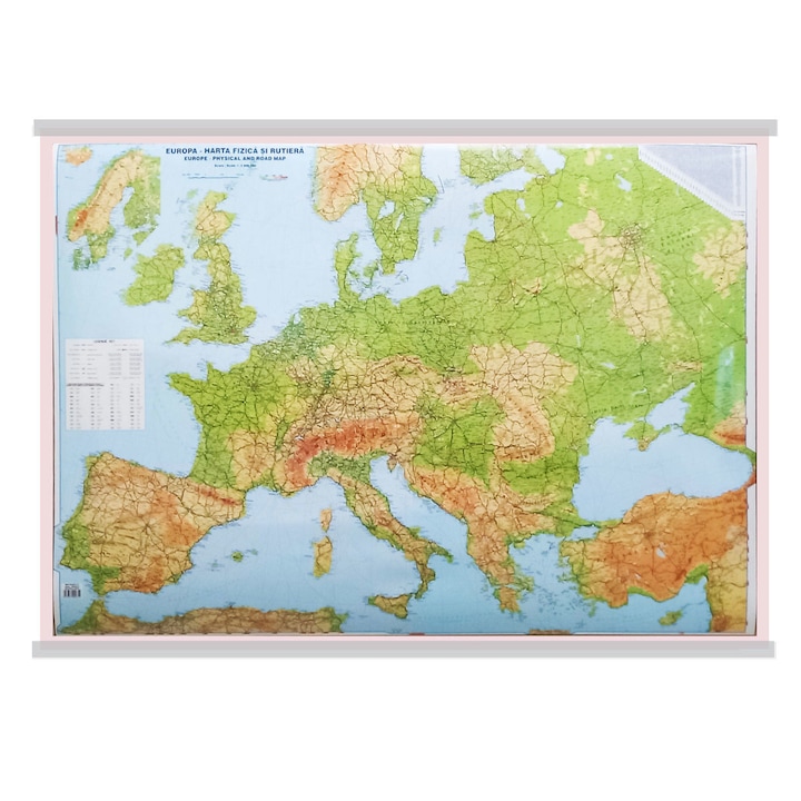 Карта на Европа 100 х 140 см