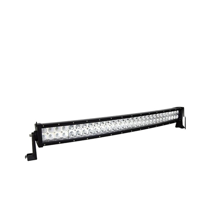Bara luminoasa cu LED-uri curbate, 180W, Negru