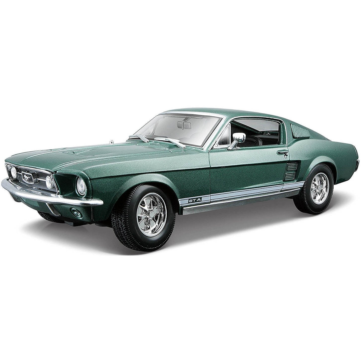 ミニカー 1967 Ford Mustang GTA Fastback 1/18 Macheta Ford Mustang Gta Fastback verde 1967 - 1/18 Maisto - eMAG.ro