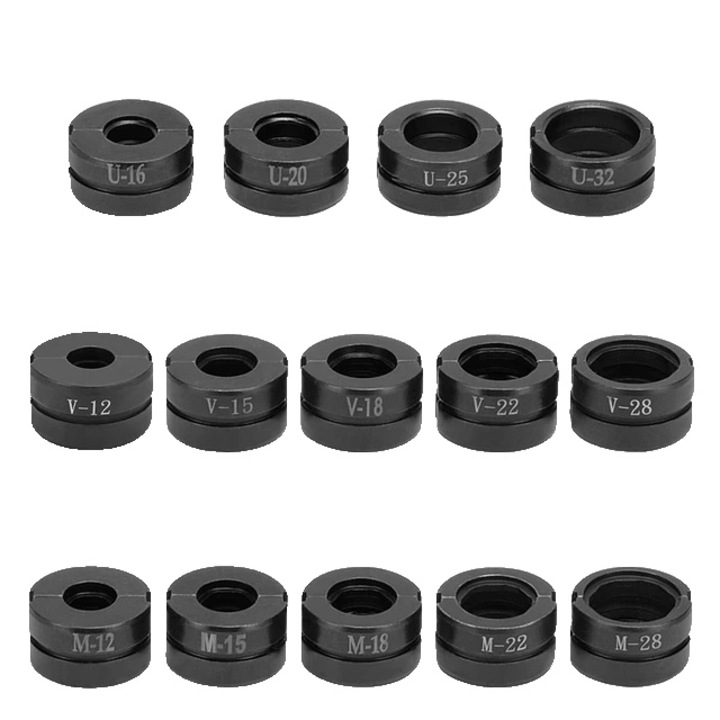 Set matrite hidraulice de sertizare a tevilor, Negru