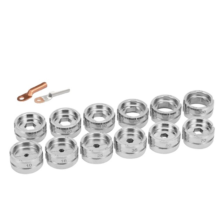 Falci hidraulice sertizare tevi, compatibila Pex, 10-300mm², Argintiu