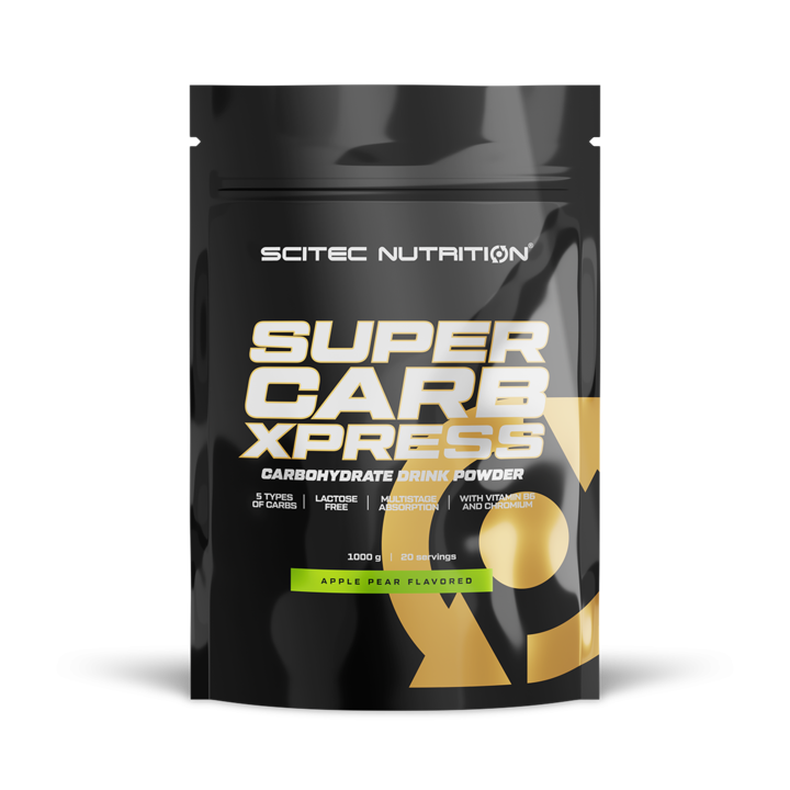 Въглехидрати SuperCarb Xpress, 1 кг, Малина, Scitec Nutrition