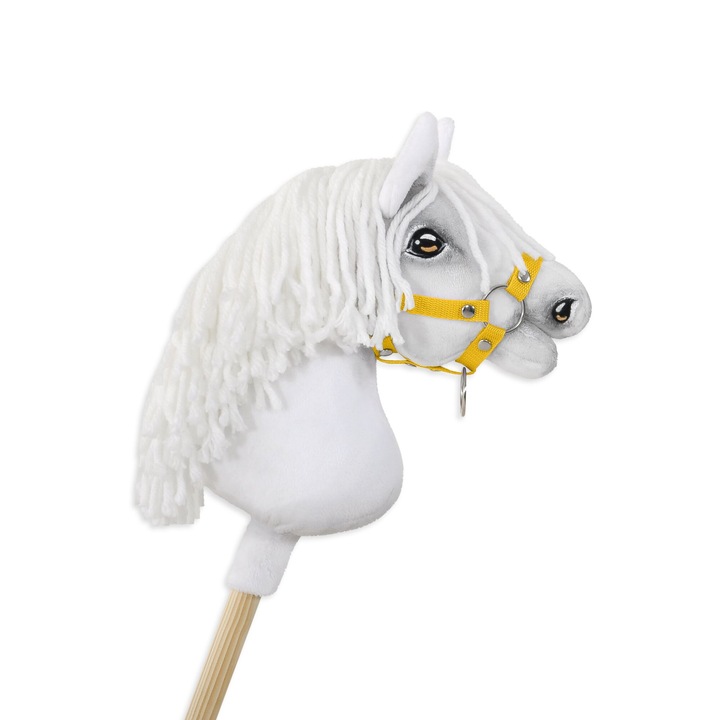 Текстилен оглавник Super Hobby Horse, жълт