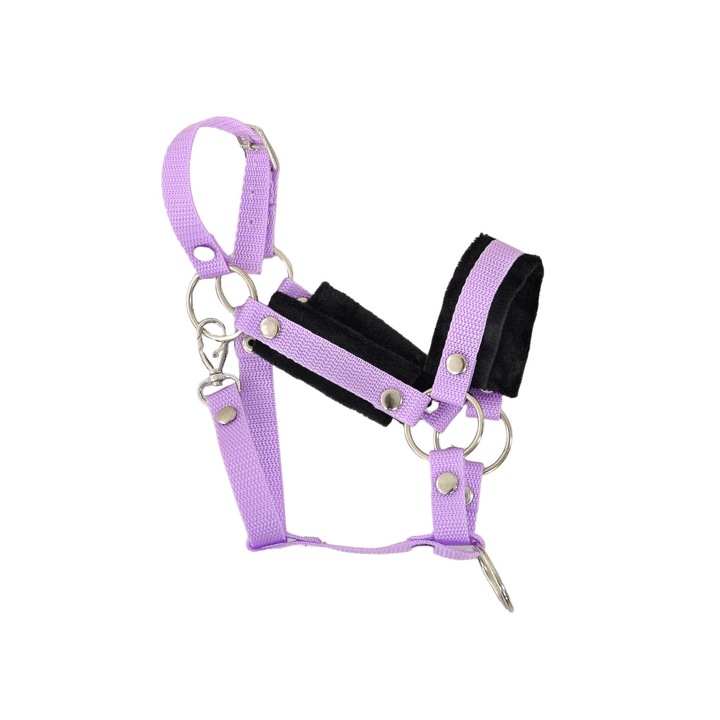 Állítható lókötő, Super Hobby Horse, Textil, Lila, Fekete