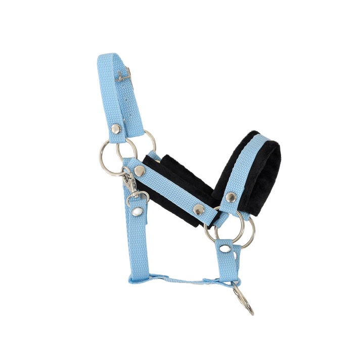 Állítható lókötő, Super Hobby Horse, Textil, Kék, Fekete