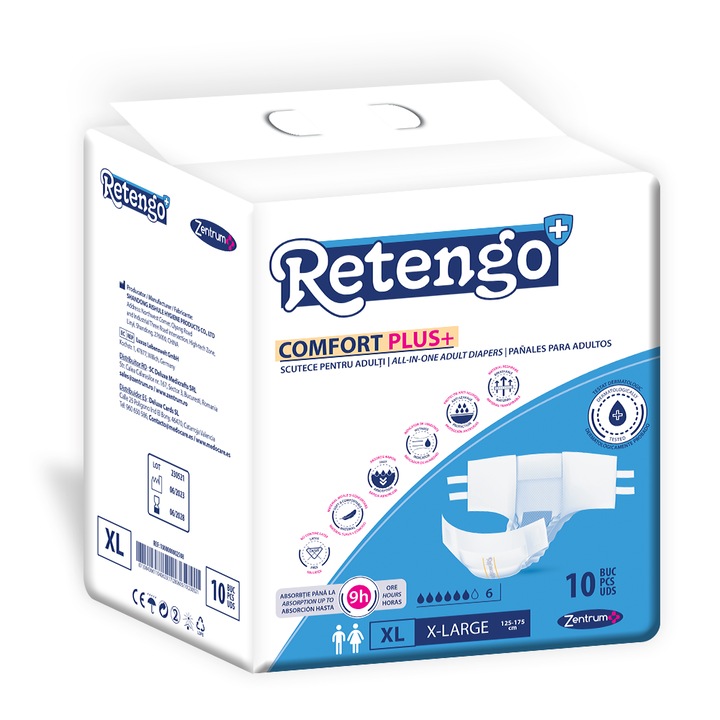 Пелени за възрастни RETENGO, XL, опаковка от 10 бр