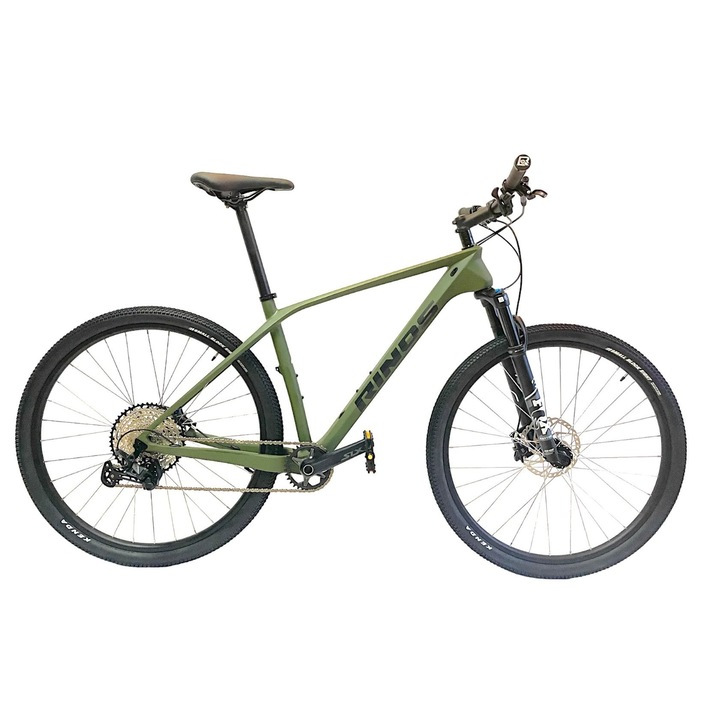 Планински велосипед RINOS Gaia 4 Carbon MTB, Shimano SLX 12 предавки FOX, Kenda 29x2.1 гуми