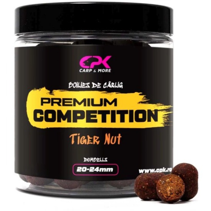 Boilies carlig CPK competition tiger nut 20 & 24 mm dumbells, 100 g