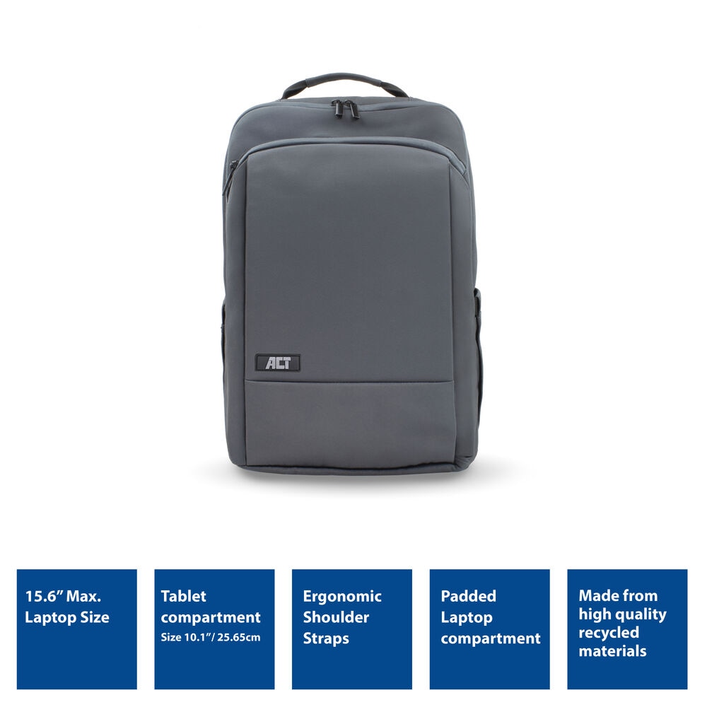 Rucsac laptop ACT AC8560, pana la 15.6", Gri